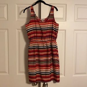 Loft striped tank dress. Size 6